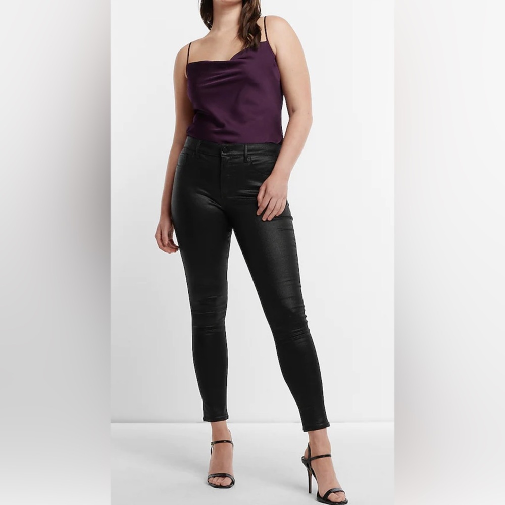 Express High Rise Skinny Leather Pants